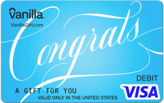 Congrats Blue Visa Gift Card