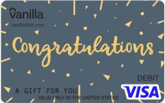 Congrats Blue Visa Gift Card