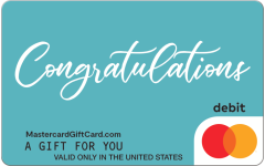 Mastercard Congrats Teal Gift Card